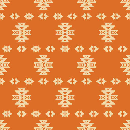 Tribal Southwestern Navajo Folk Seamless Pattern