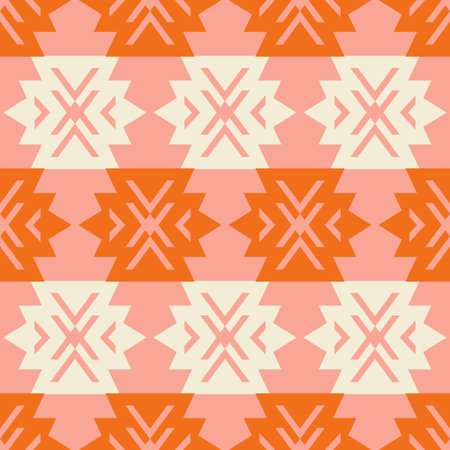 Tribal Southwestern Navajo Folk Seamless Pattern
