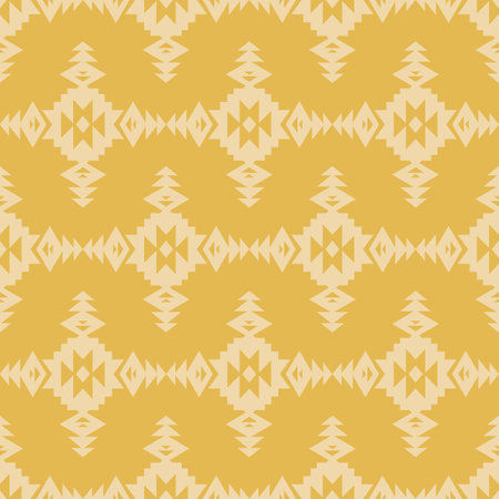 Tribal Southwestern Navajo Folk Seamless Patternのイラスト素材