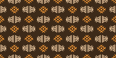 African ethnic seamless pattern. Tribal background