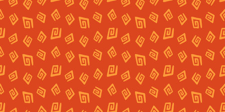 African ethnic seamless pattern. Tribal backgroundのイラスト素材