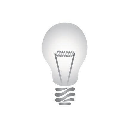 Ligh bulb drawn using Adobe illustrator and a tabletのイラスト素材