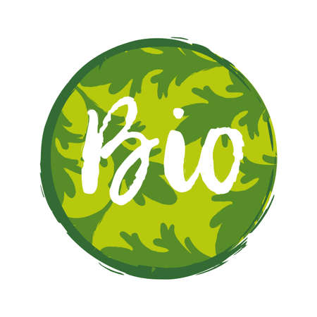 Bio sticker, vector illustration for graphic and web designのイラスト素材