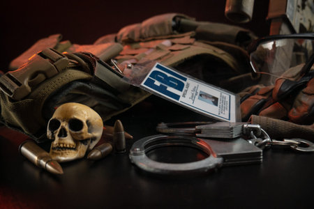 the weapons, armor, and ammunition of a special military unit or  police officer
