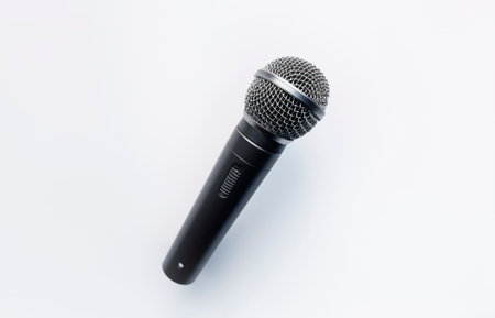 Microphone isolated on white background.の素材