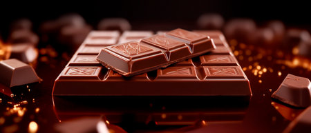A delicious chocolate bar.の素材