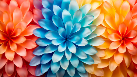 A colorful flower petals background.の素材