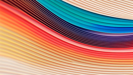 Colorful wavy background.の素材