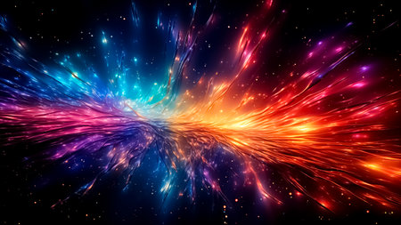 Abstract fractal background illustration.の素材