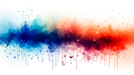 Abstract colorful watercolor splashes background.の素材