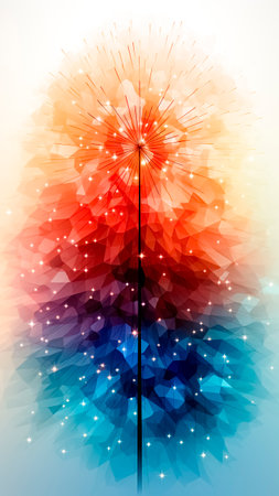 Abstract colorful tree background. Christmas concept.の素材