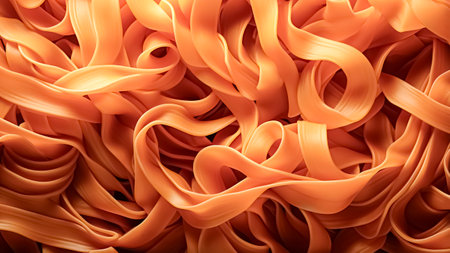 Abstract background of twisted spaghetti pasta.の素材