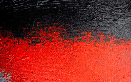 red and black Hand drawn painting Brushstrokes oil paint. Modern art. Contemporary art.Abstract art background. Oil painting on canvas texture pattern Abstract acrylic paintingの写真素材