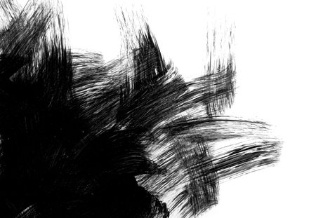 oil paint brush strokes isolated on white background hand drawn acrylic paint brush Red brush stroke...