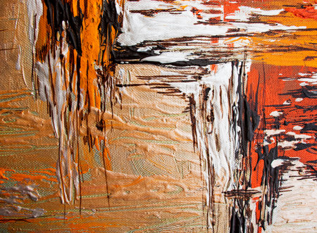 Abstract art background. Oil painting on canvas. Multicolored bright texture