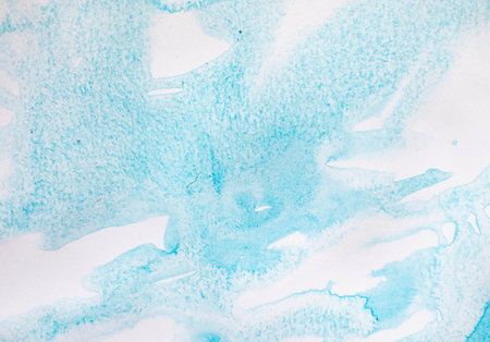 blue paint Abstract art background texture watercolor on paper Modern design of posters, cards,...