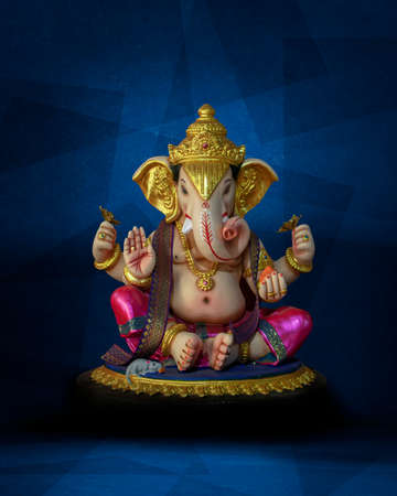 Lord Ganesha , Ganesha Festival , of Lord Ganpati background for Ganesh Chaturthi festival of Indiaの写真素材