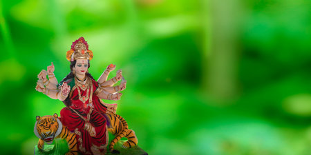 Subh Navratri Durga Puja artistic banner, Subh Navratri background Durga puja wallpaper