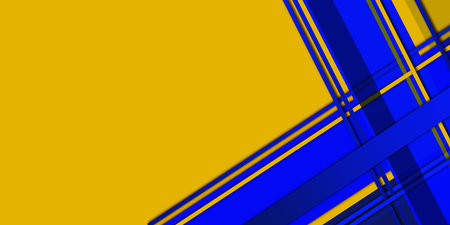 Blue yellow white abstract background geometry shine and layer element vector for presentation design. Suit for business, corporate, institution, party, festive, seminar, and talksの写真素材