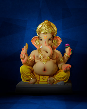 Ganesh Chaturthi festival of India Lord Ganesha , Ganesha Festivalの写真素材