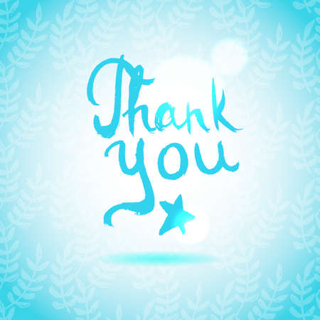 Thank You lettering calligraphyのイラスト素材