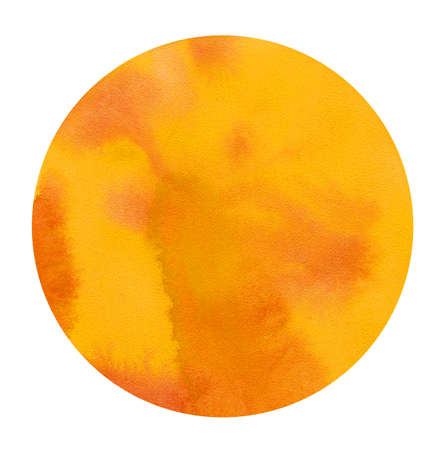 yellow abstract hand drawn watercolor background, raster illustrationの写真素材