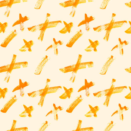 Watercolor brush stroke artistic seamless pattern. Hand drawn illustrationの写真素材