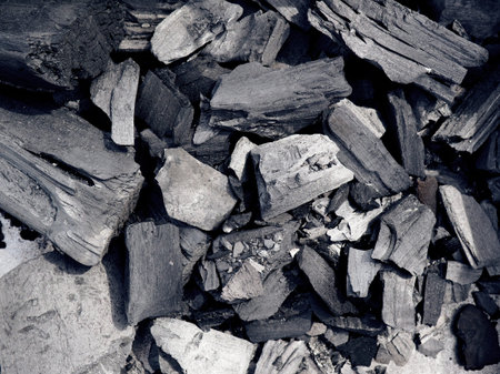 Close up of barbecue coal