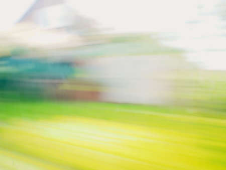 motion blur rural landscape.Abstract motion blur backgroundの写真素材