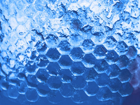 Frozen ice texture. Nature background.