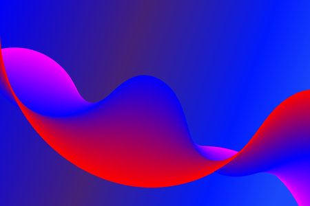 Abstract gradient wavy lines desktop and homepage background. Cool design element. Modern flowing wave lines. Vector illustrationのイラスト素材