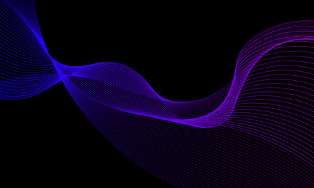 Abstract background with dynamic waves. Design element for desktop, homepage or web design etc. Vector illustrationのイラスト素材