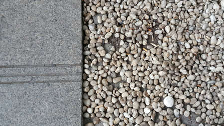 Surface of floor with gravelの写真素材