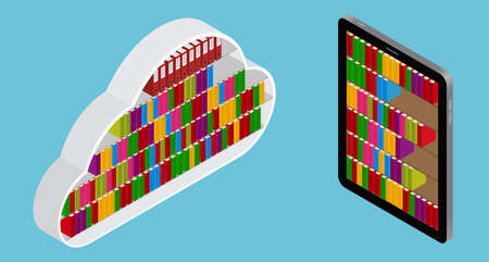 Concept - education. isometric flat designのイラスト素材
