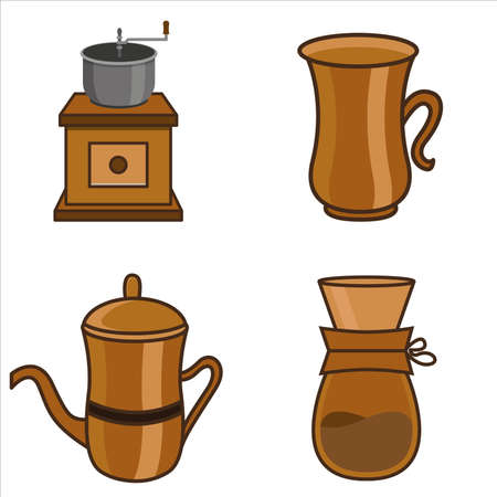 Vector Graphic Of Coffee Set Illustrationのイラスト素材