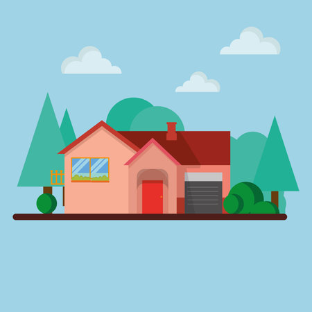 Vector Graphic of Home Illustrationのイラスト素材