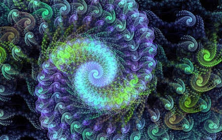 Abstract wavy colorful swirl background