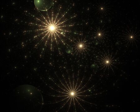 Abstract space stars and planetsの写真素材