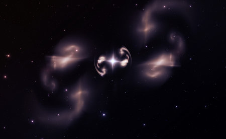 Dark sphere and big star