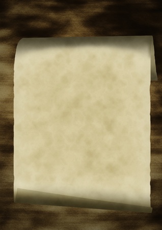 Grunge old paper scroll texture, backgroundの写真素材