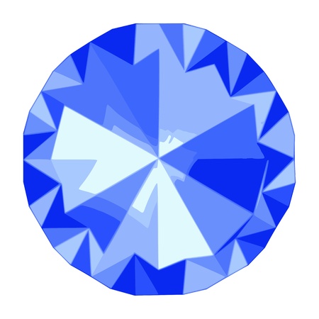 The Blue diamond jewel stone iconのイラスト素材