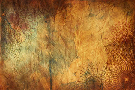 Brown paper as a grunge background designの写真素材