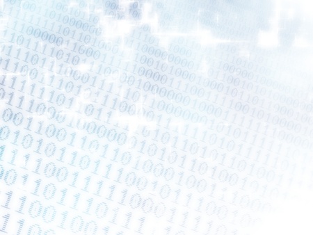 Abstract background of digital binary computer language code.の写真素材