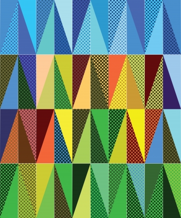 Colorful abstract decorative triangles textured background.のイラスト素材