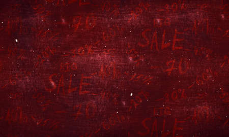Background with hand drawn big sales prices.の写真素材