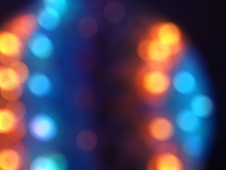 Abstract colorful blurred background with bokeh effect.