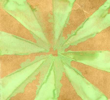 Bright green watercolor textured as abstract background.の写真素材