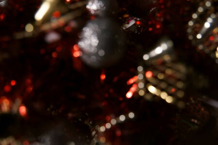 Abstract circular bokeh of red, yellow colors .の写真素材