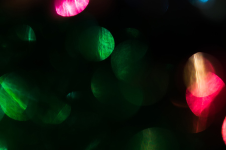 Colorful bokeh lights texture as blurred background.の写真素材