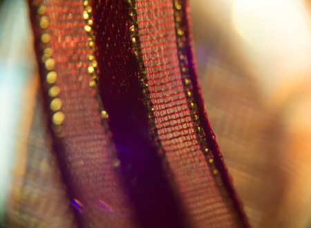 Extremely close up of colorful Christmas decorations background.の写真素材